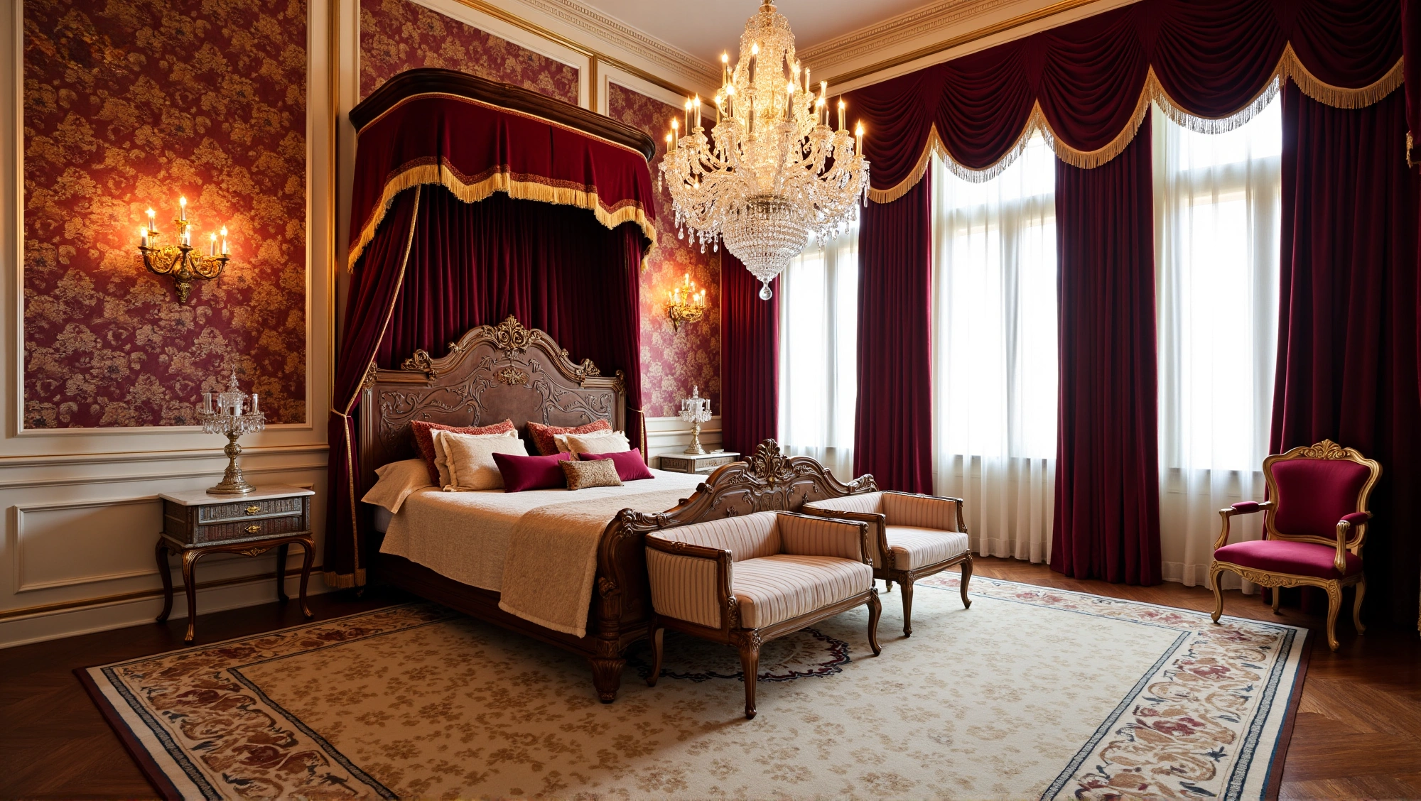Burgundy Velvet’s Classic Dream Bedroom 1
