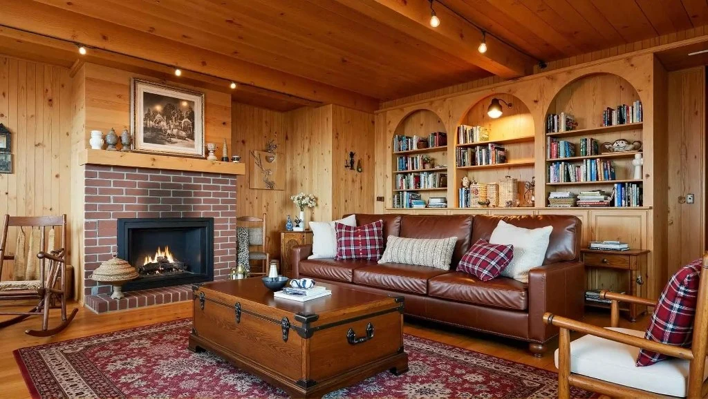 Warm and Cozy Mountain-Style Home living-room