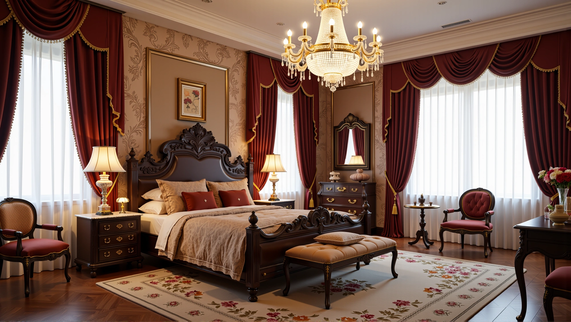 Burgundy Velvet’s Classic Dream Bedroom 2