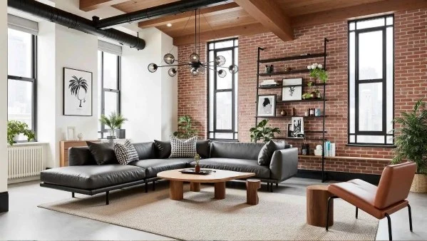 Blending Coolness and Texture in Industrial Style