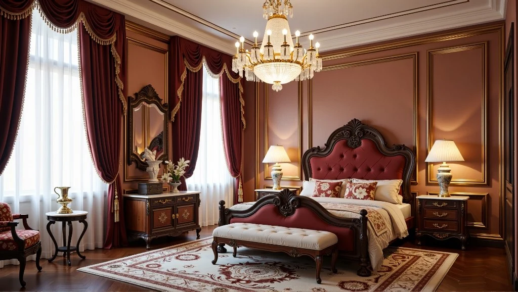 Lavish French Palace Bedroom Retreat