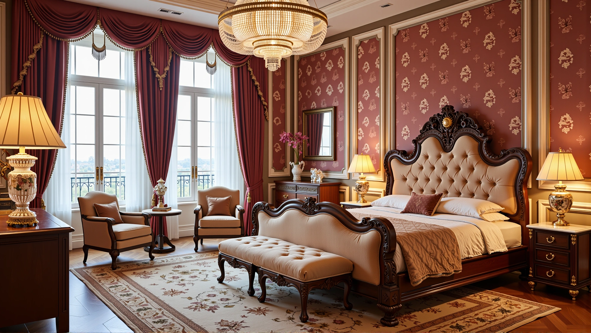 Lavish French Palace Bedroom Retreat Bedroom 2