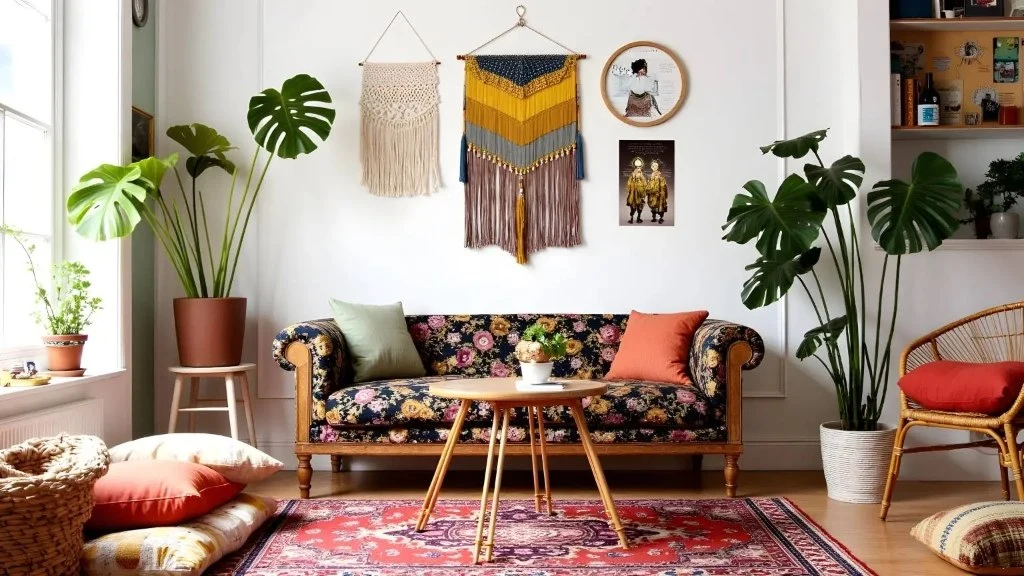 Bohemian Retro Artistic Living Space living-room