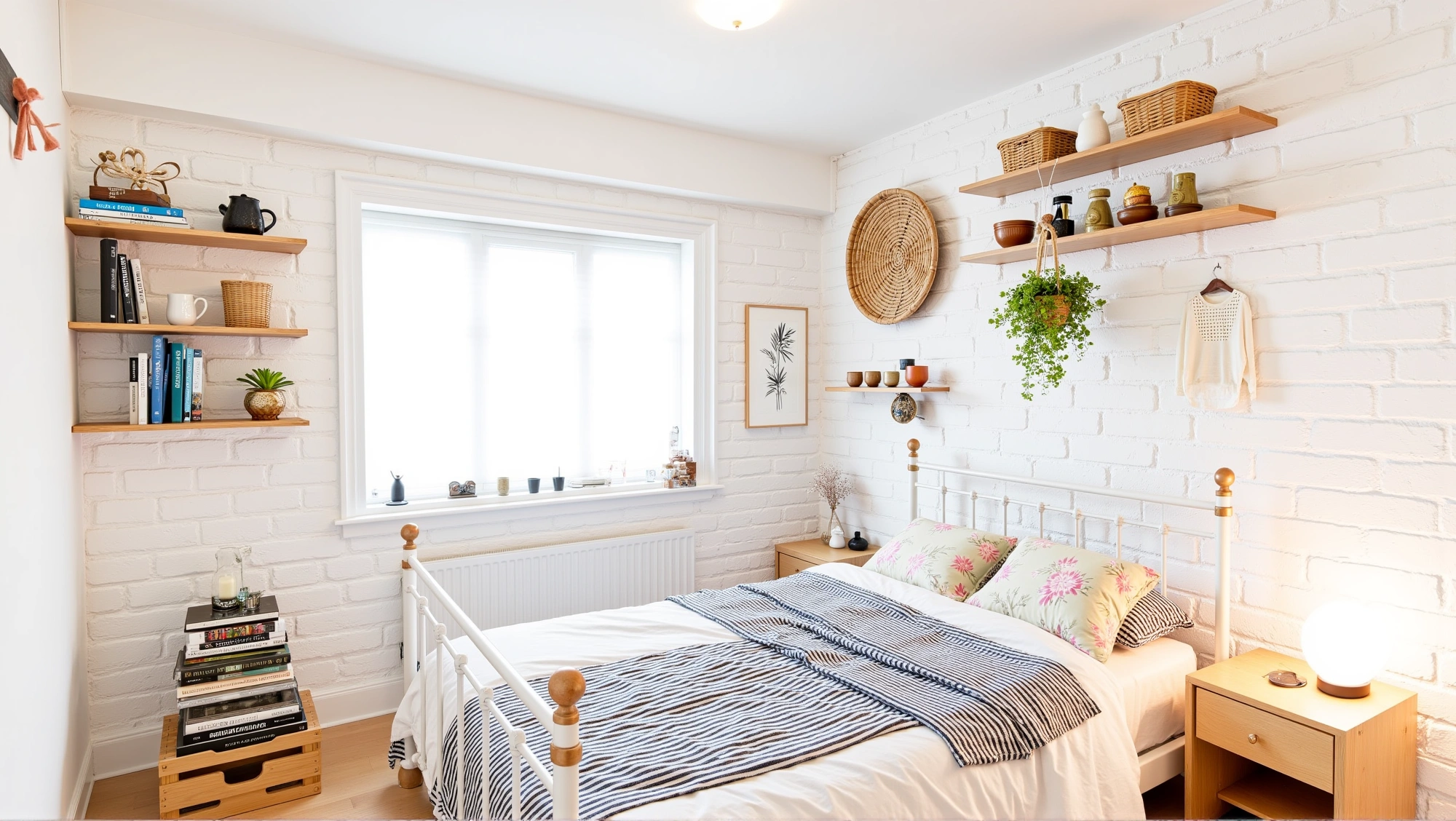 White Brick Haven Nordic Farmhouse Bedroom Bedroom 3