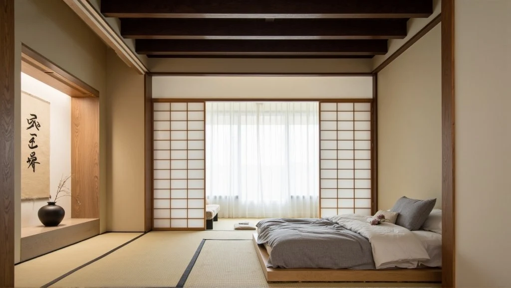 Wabi Sabi Haven Traditional Japanese Bedroom interior design idea