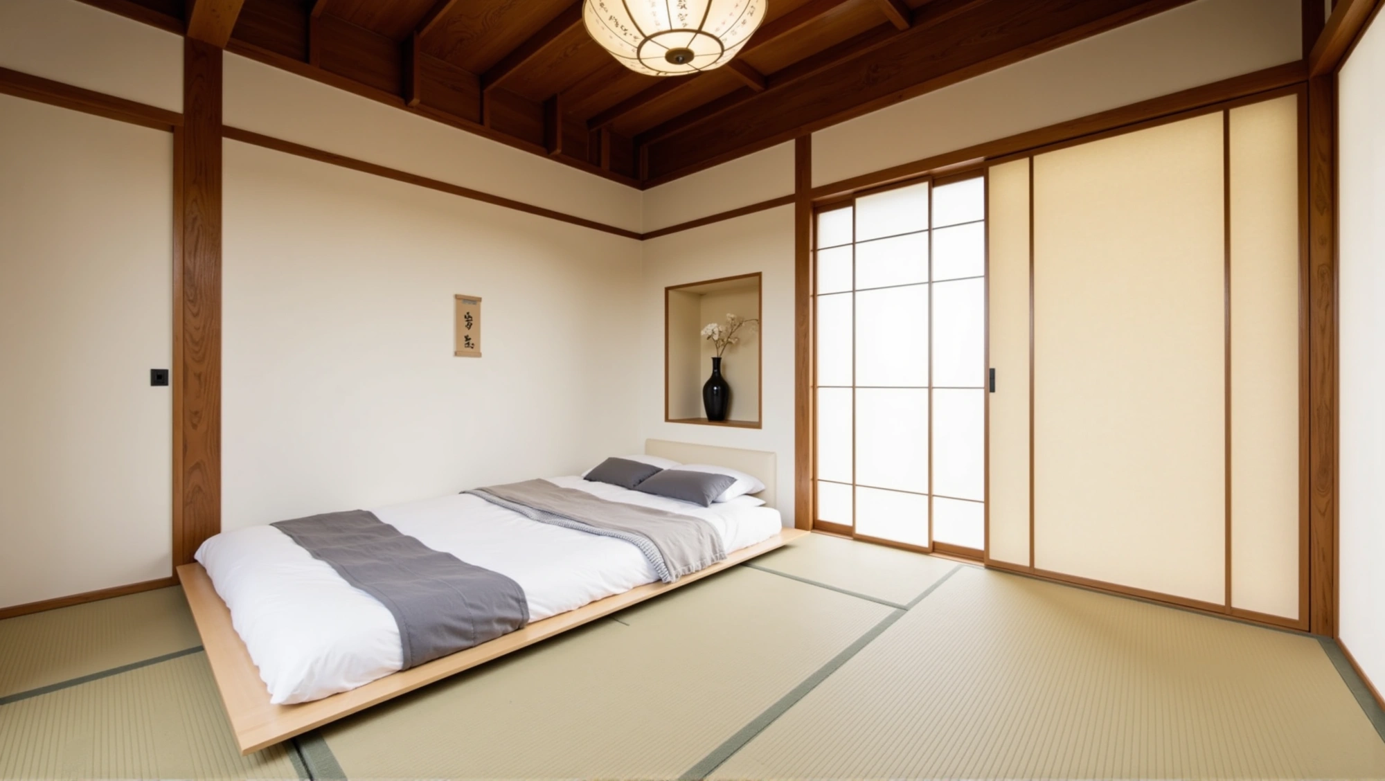 Japanese Haven Wooden Warm Serenity Bedroom Bedroom 2