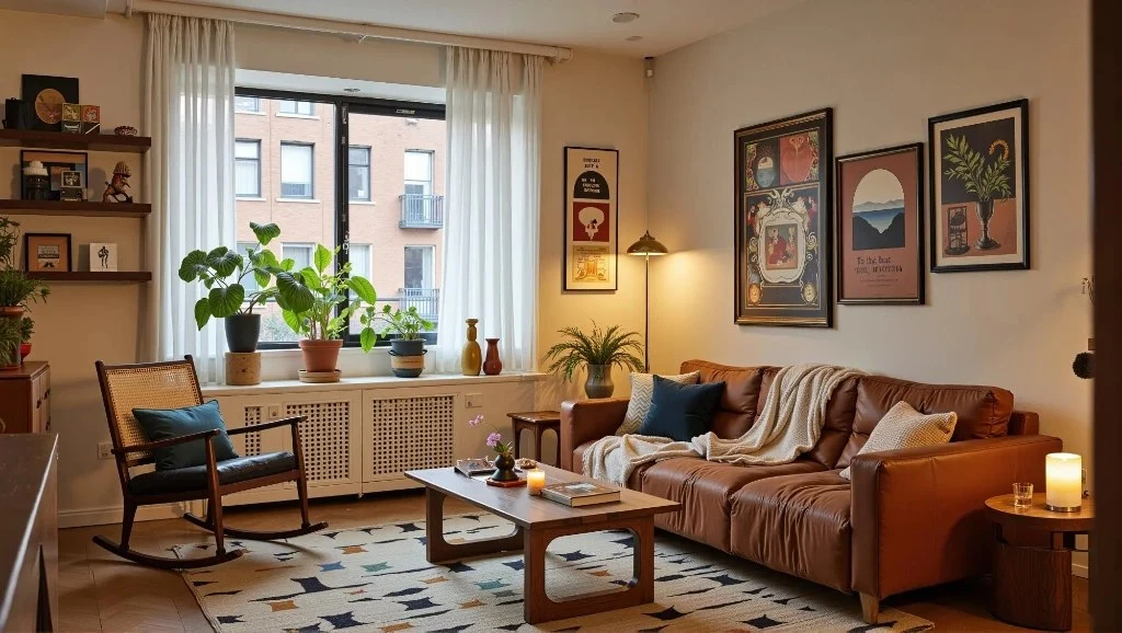 Vintage American Style Warm and Casual Home Vibe living-room