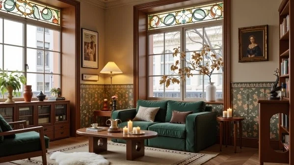 Vintage Elegant Living Room living-room