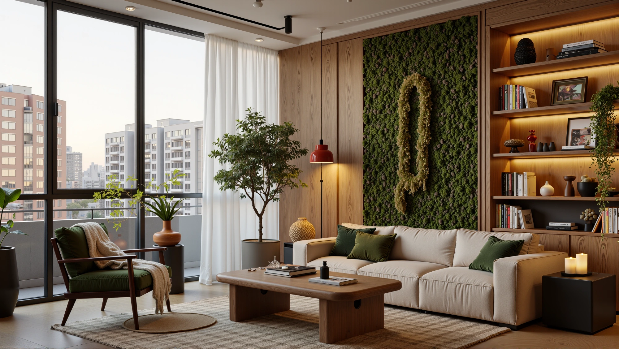 Natural Living Room: Forest-Living Slow Time Living room 3