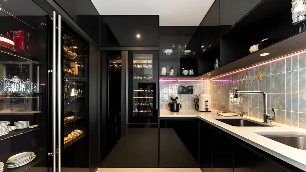 Black Luxury Tech Kitchen kitchen
