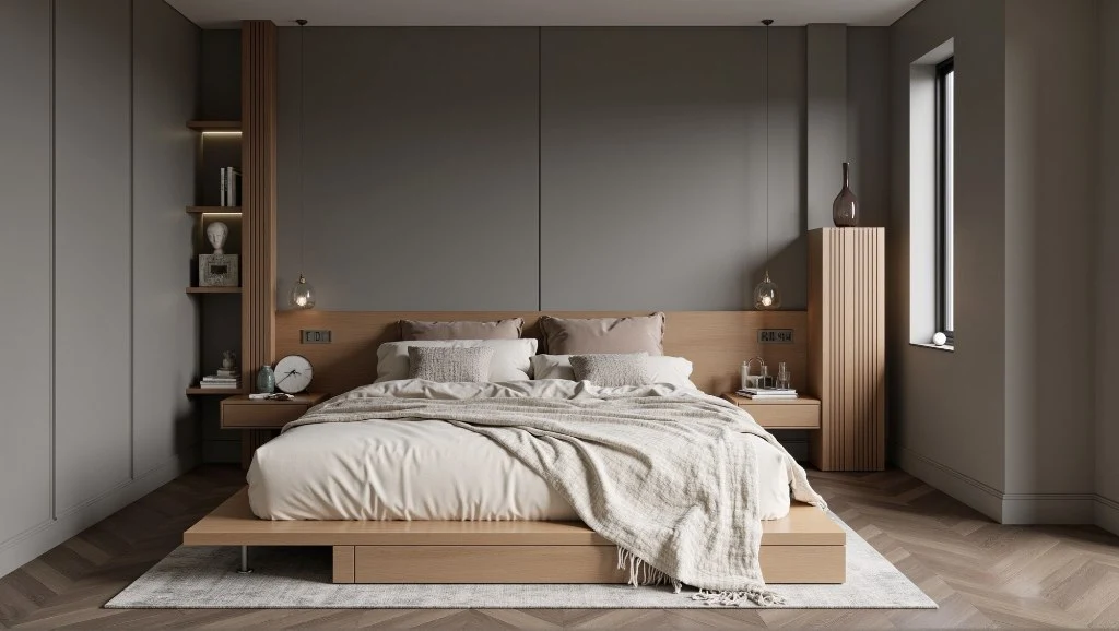 Gray & Wood Serenity interior design idea