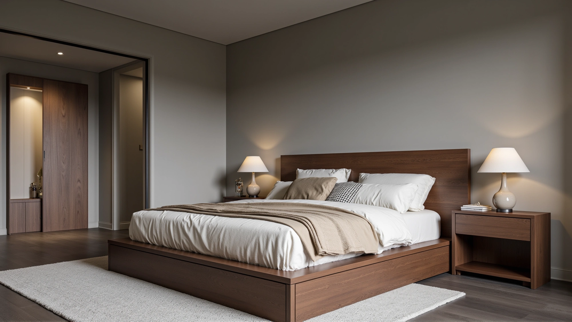 Gray & Wood Serenity Bedroom 4