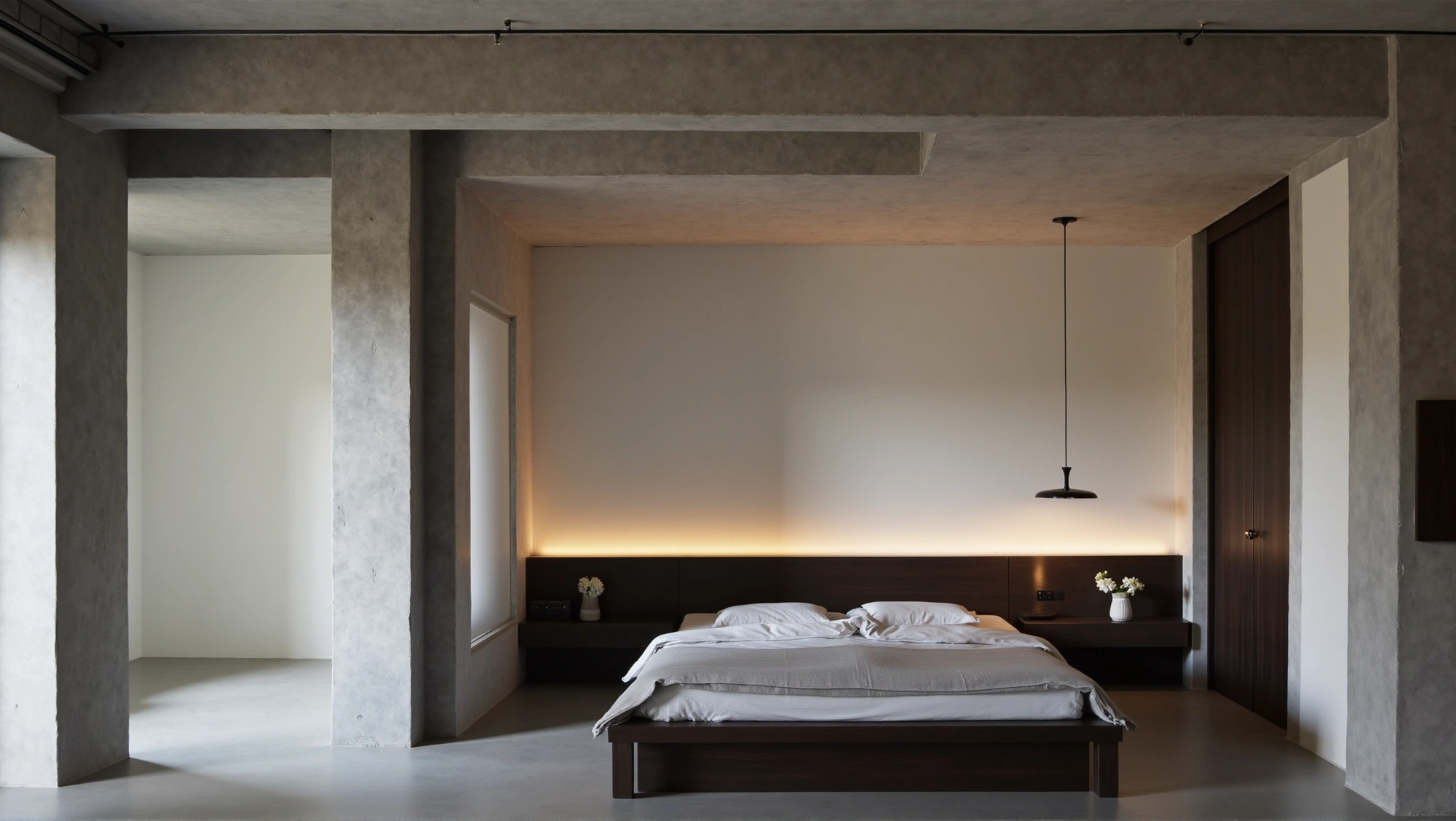 Concrete Haven Minimalist Cement Bedroom Bedroom 2