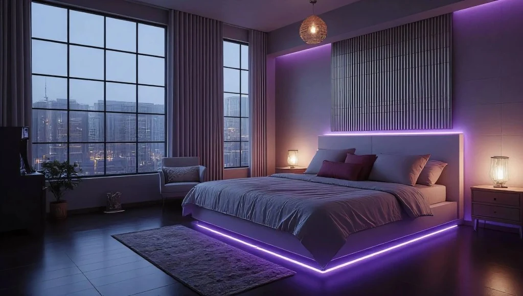 Cyber Neon Secret Realm bedroom