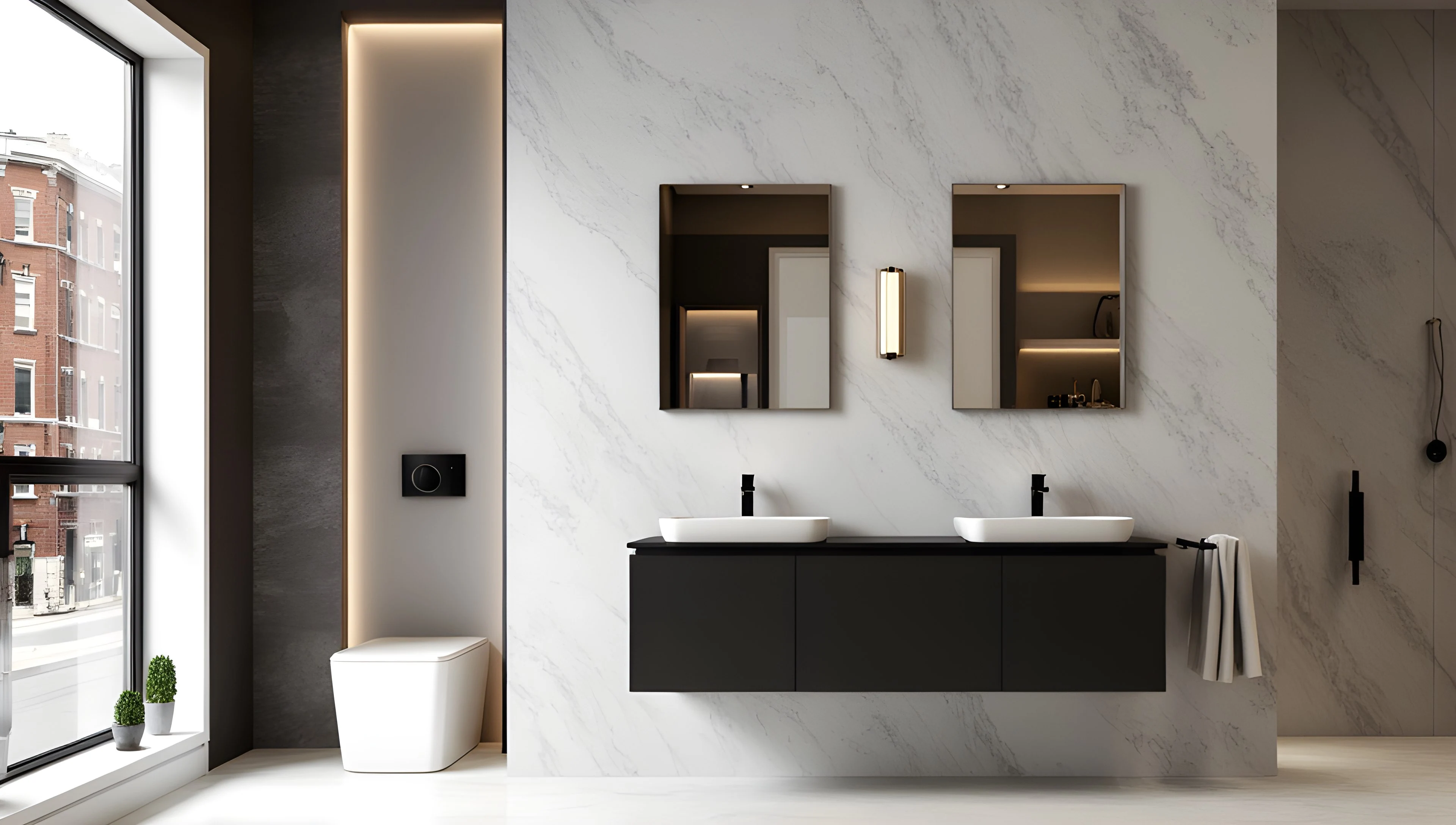 Advanced Aesthetic of Lines and Texture Bathroom 3