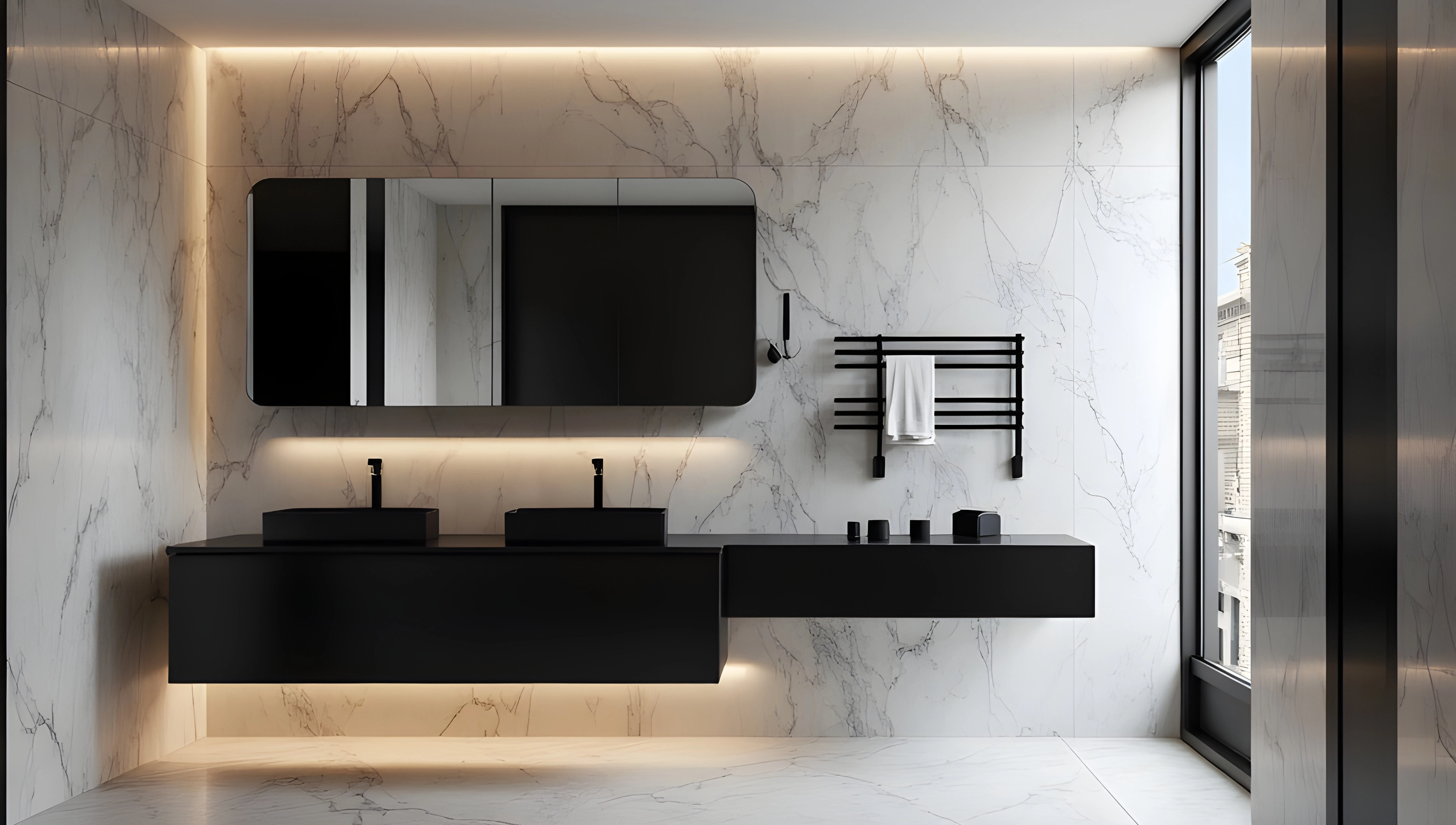 Advanced Aesthetic of Lines and Texture Bathroom 5