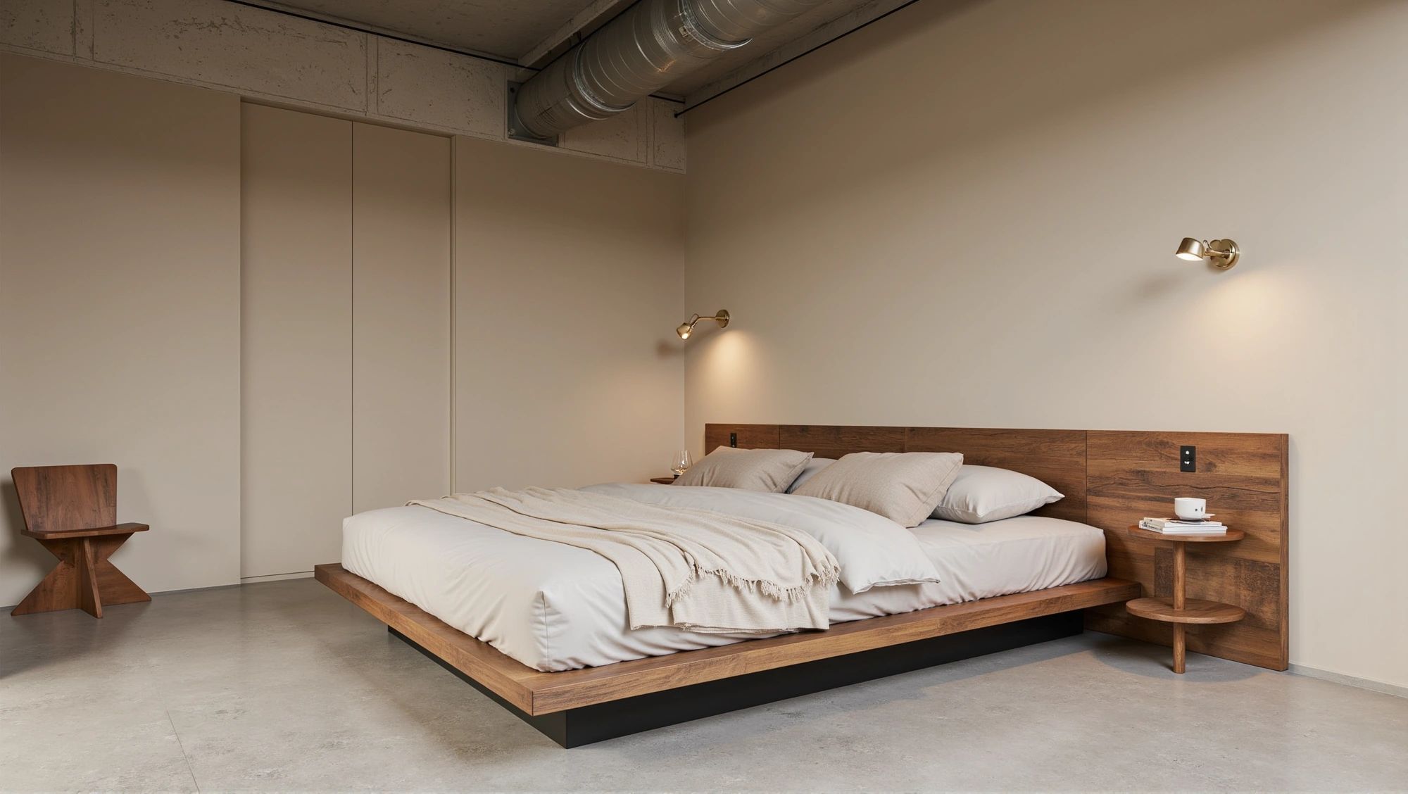 Serene Bedroom Blending Industrial Edge Bedroom 2