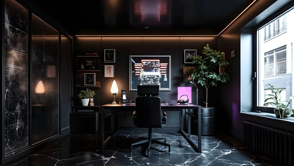 Cyber-Style Residence study-room
