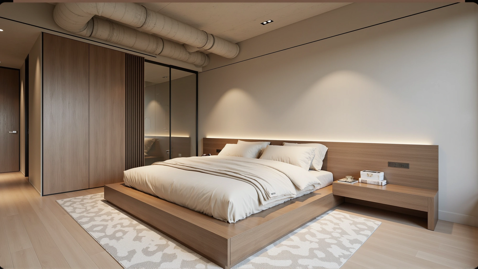 Serene Bedroom Blending Industrial Edge Bedroom 3