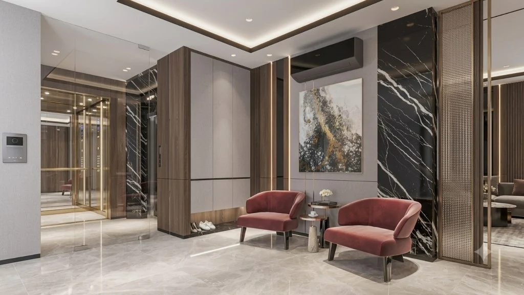 Modern Organic Sanctuary entryway