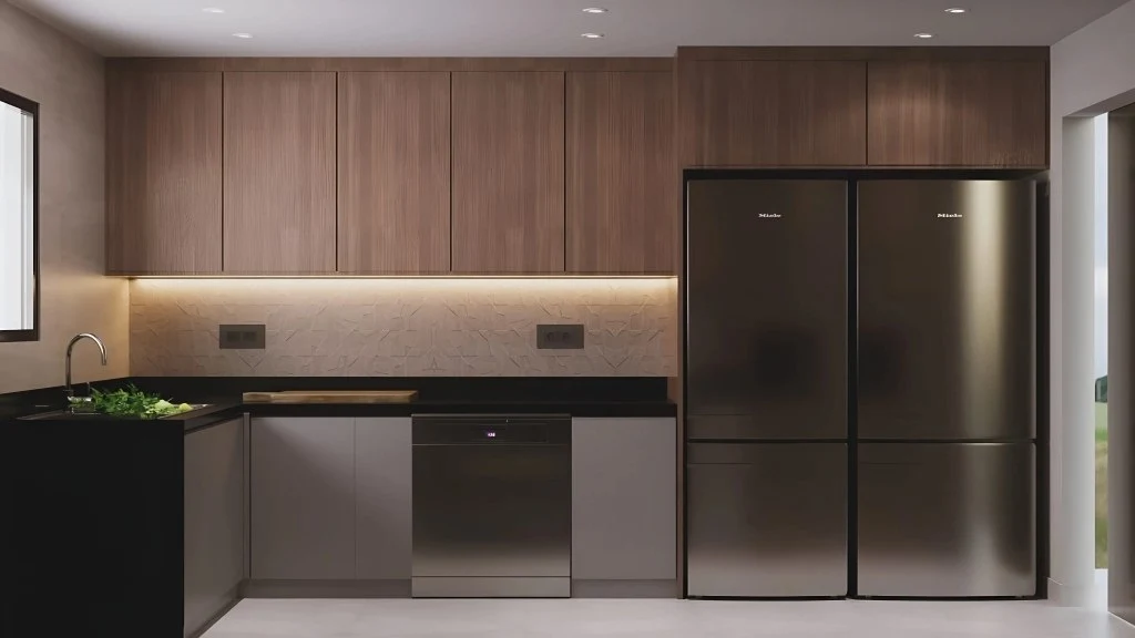 modern full hose render kitchen