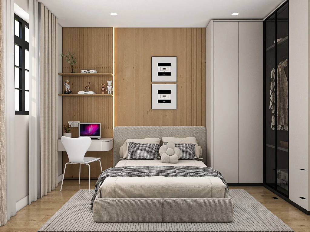 Modern Apartment Interior Design(LRMSXD0798)-Living room