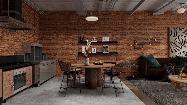Industrial Style Space Series dining-room