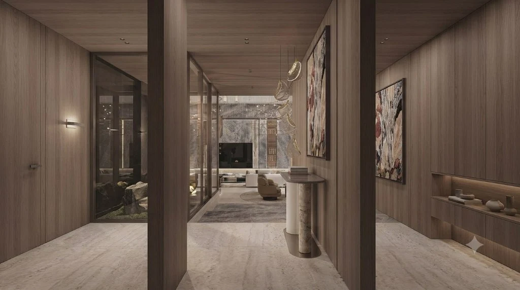 Modern Corridor Design entryway