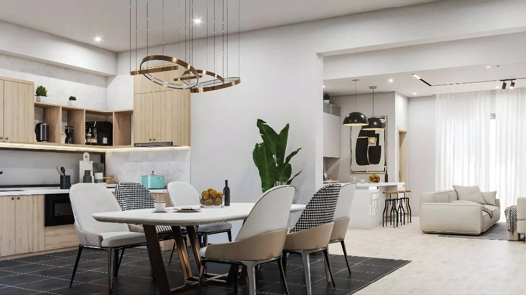 Modern Minimal Elegance dining-room