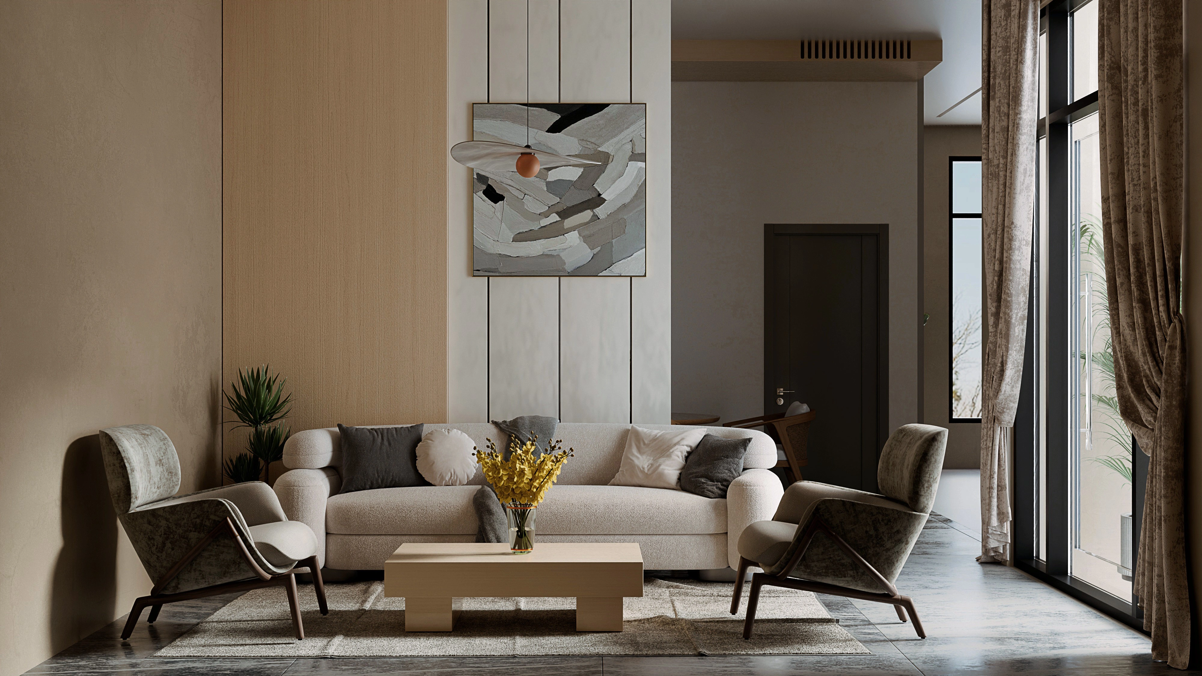 Cozy and Aesthetically Pleasing Living room 2