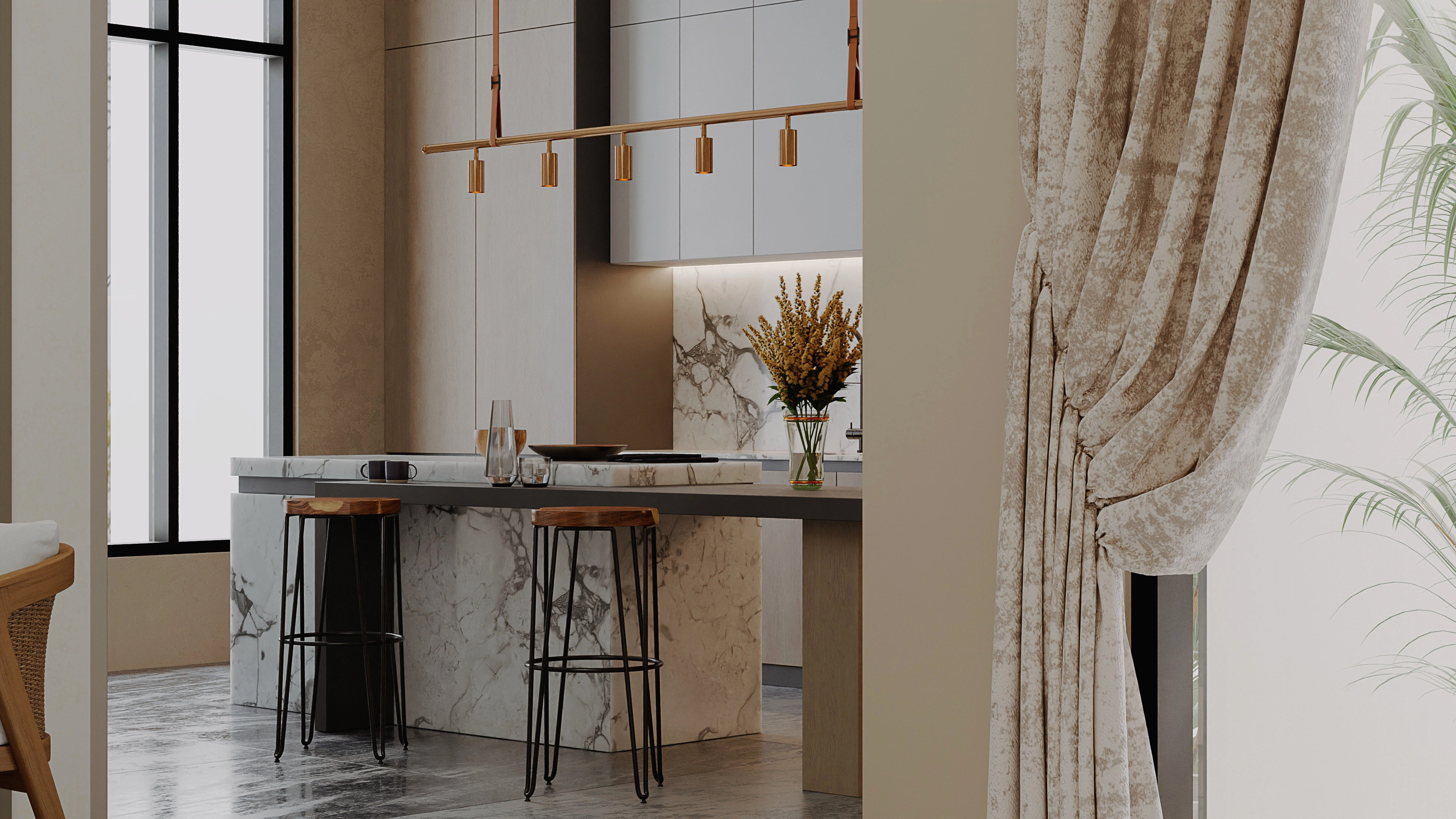 Cozy and Aesthetically pleasing Kitchen 2