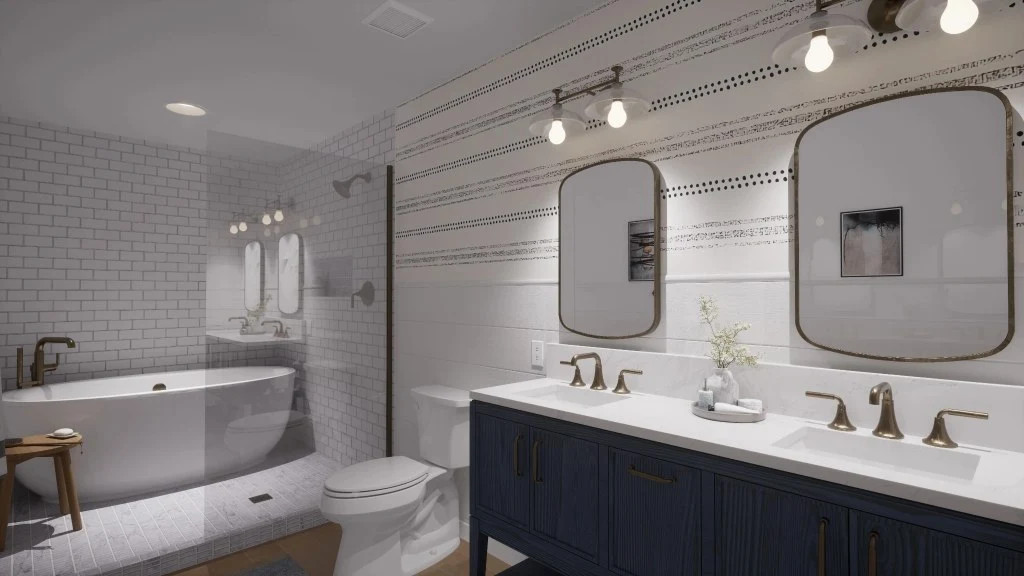 Coastal Style Bathroom bathroom