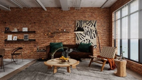 Industrial Style Space Series living-room