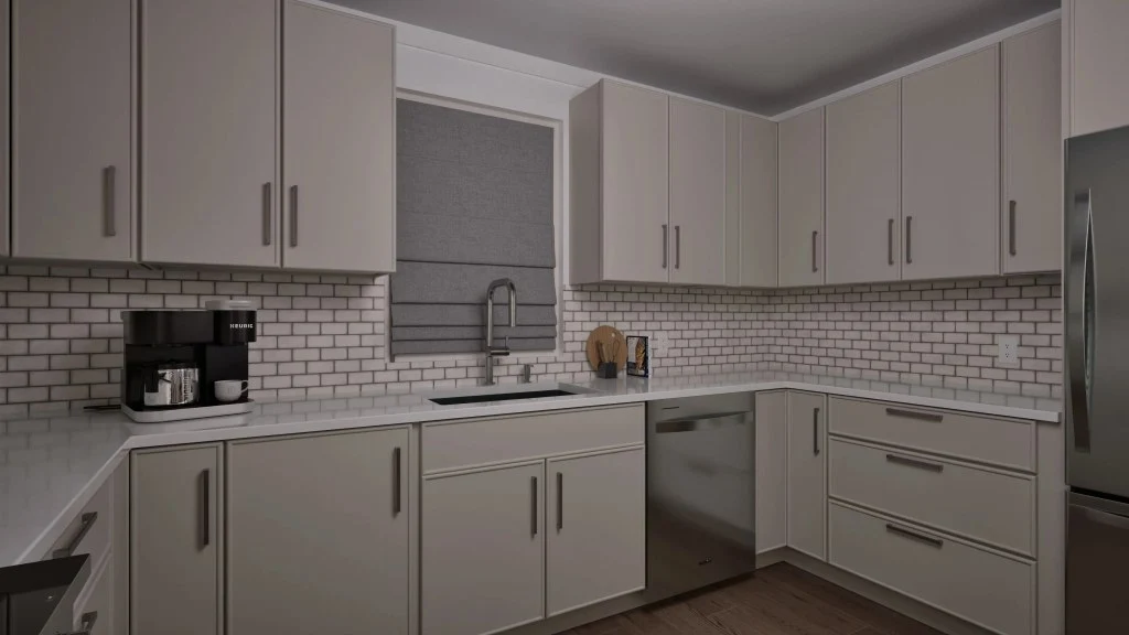 Modern Apartment Unit kitchen