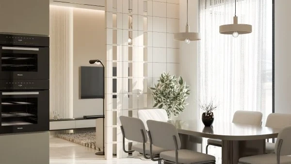 Contemporary Minimalist Living Lounge