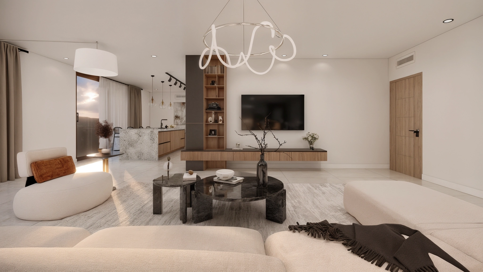 MODERN MINIMALISTIC INTERIOR DESIGN Living room 2