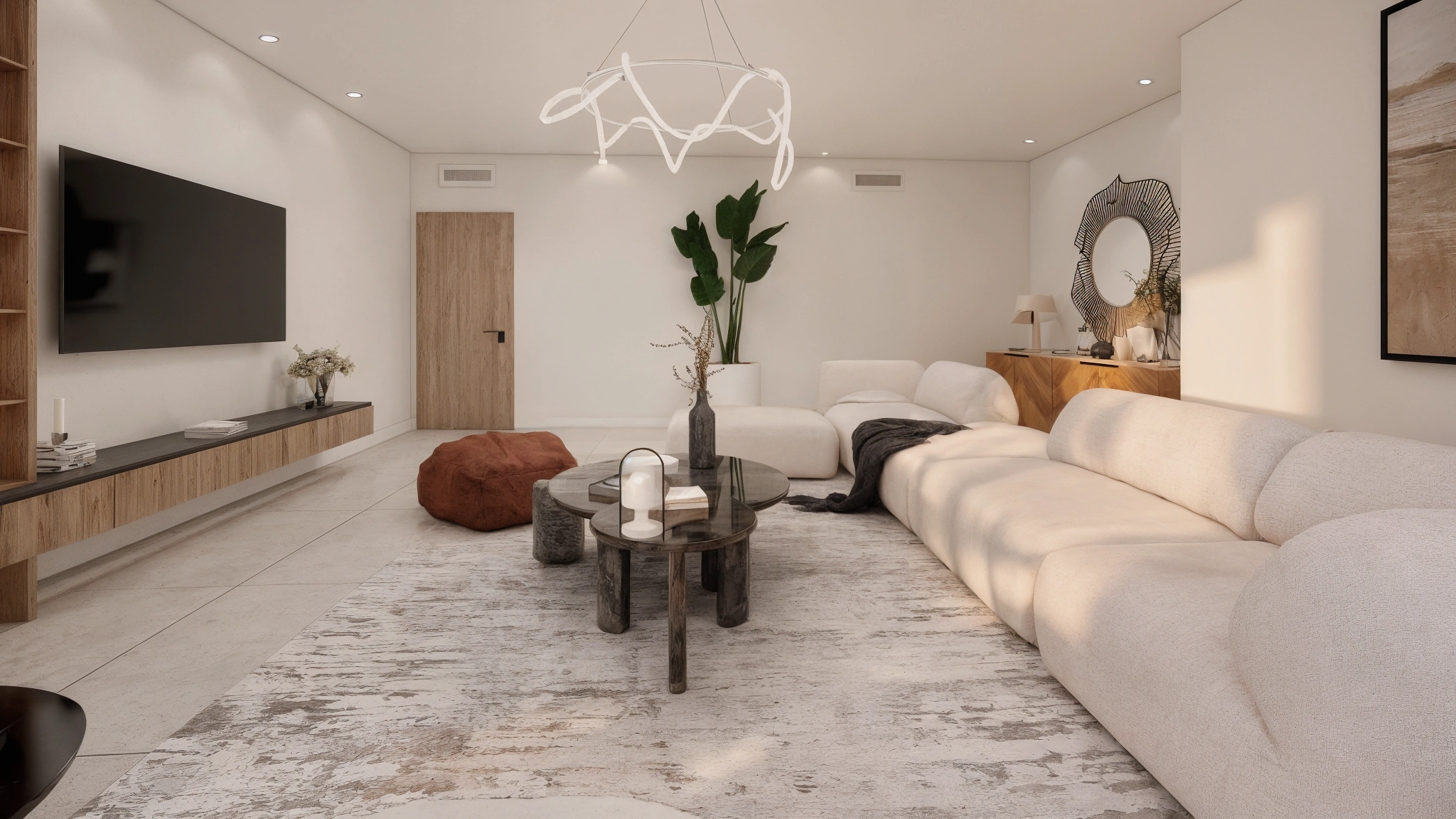 MODERN MINIMALISTIC INTERIOR DESIGN Living room 1