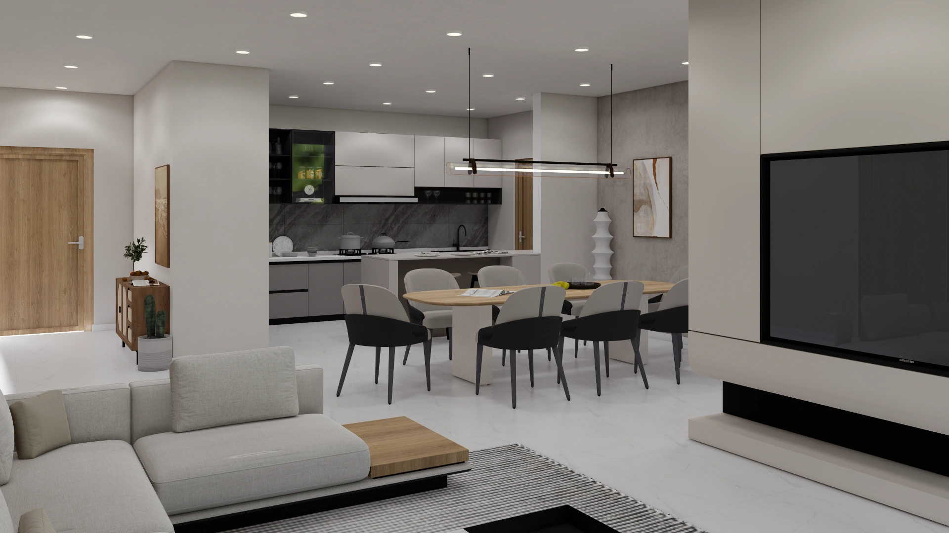 ELEGANT MODERN LIVING INTERIOR DESIGN Living room 3