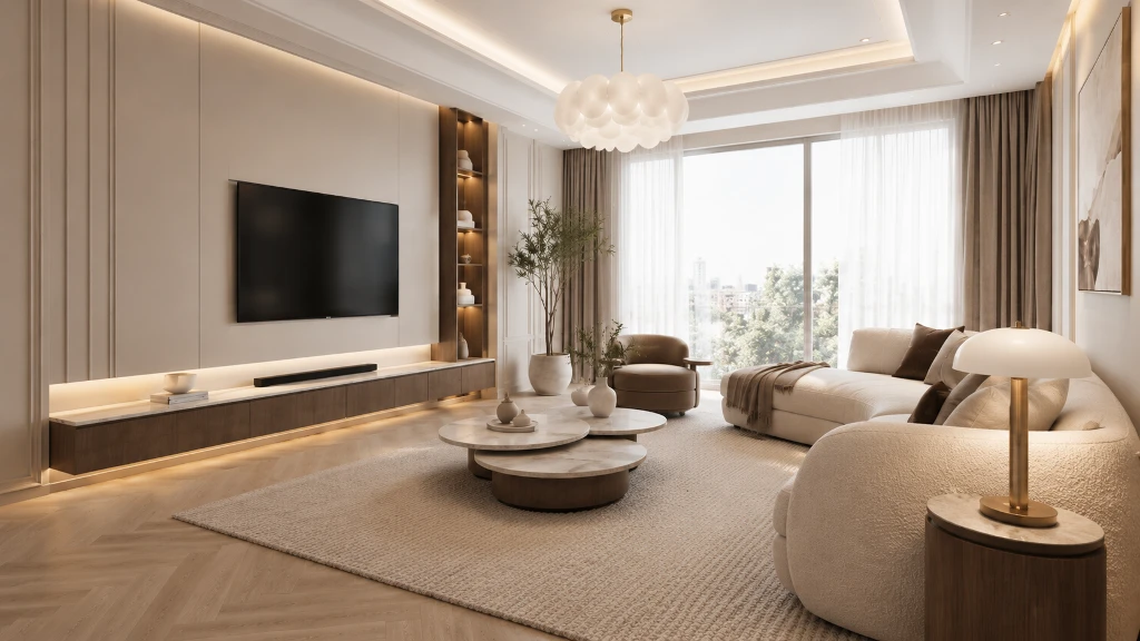 Luxury Room Interior Rendering(LRMSXD0808)-Living room