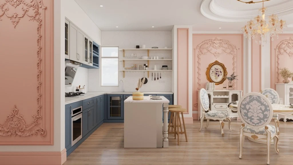 Rococo Style: Modern Design Ideas for Elegant kitchen