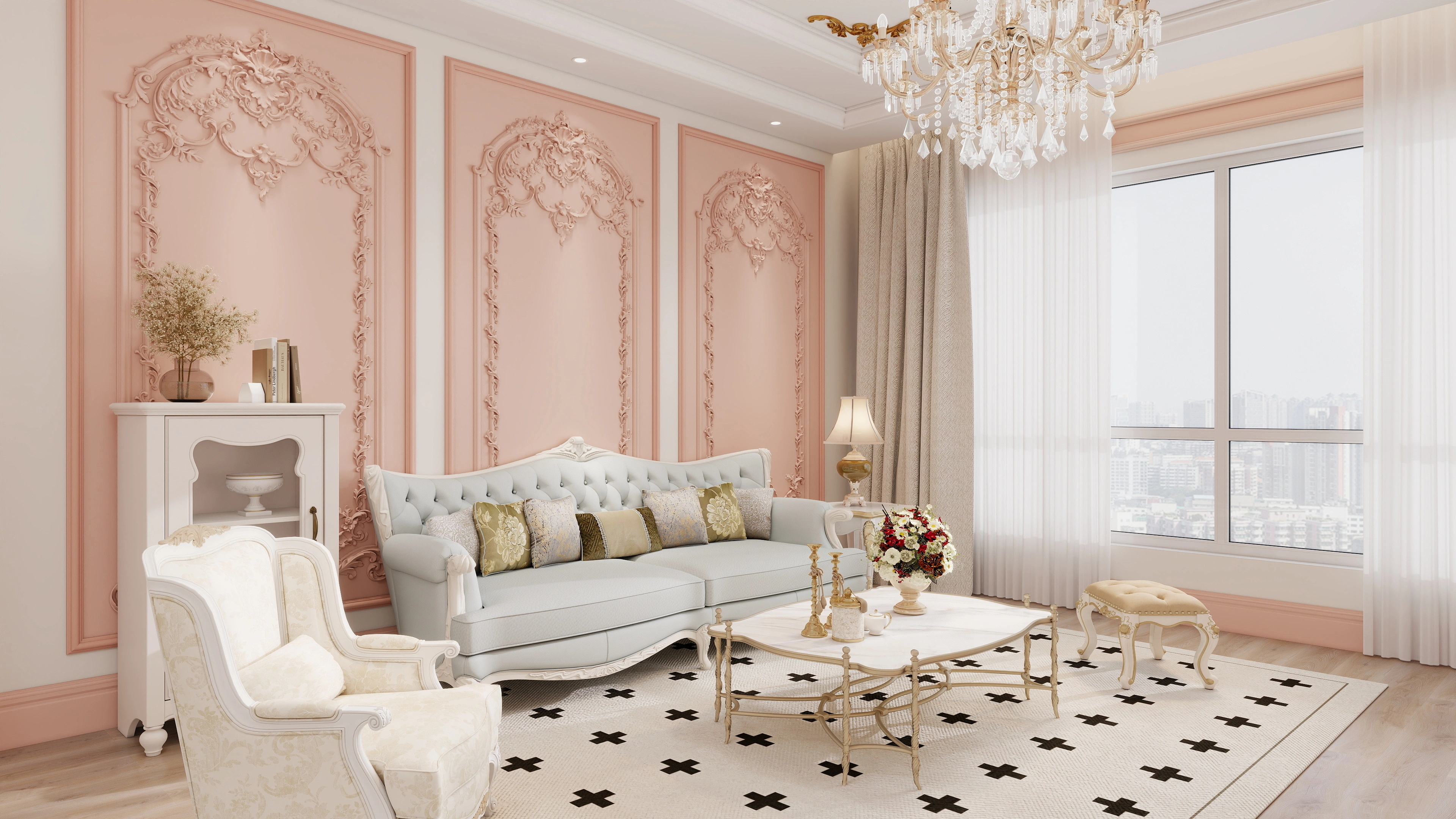 Rococo Style: Modern Design Ideas for Elegant Living room 3