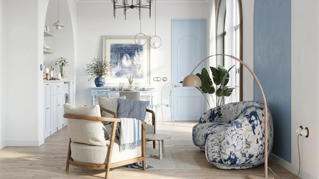 A Mediterranean Touch of Blue(BRMSDZ0008)-Living room