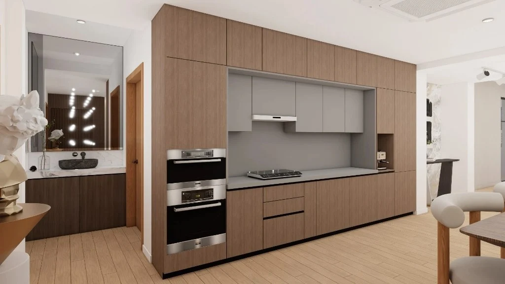 SLEEK BEDROOM INTERIOR kitchen