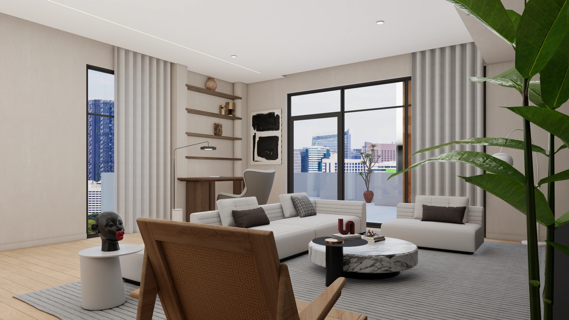 SLEEK BEDROOM INTERIOR Living room 3