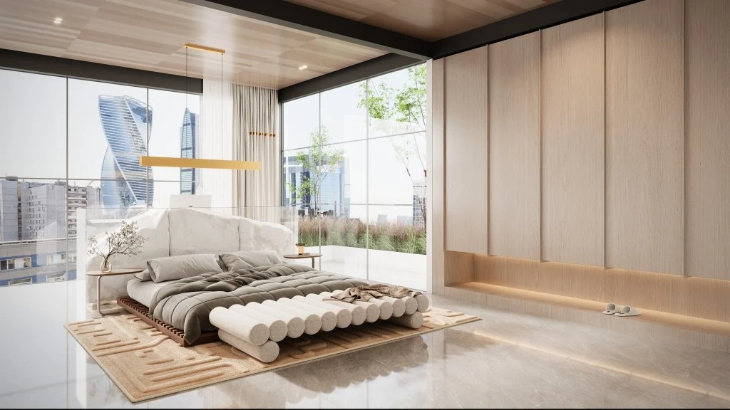 The luminous residence bedroom