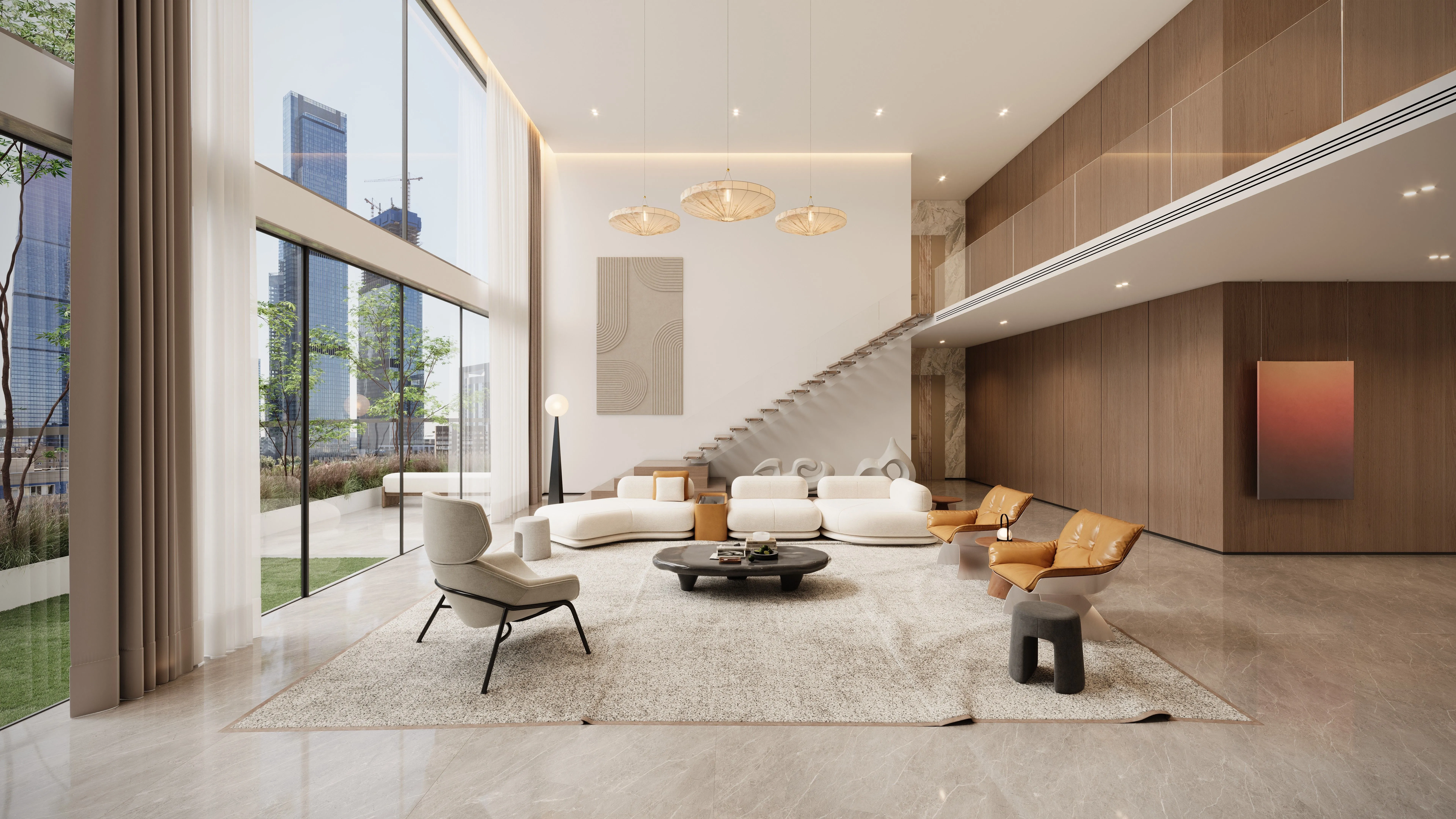 The luminous residence Living room 1