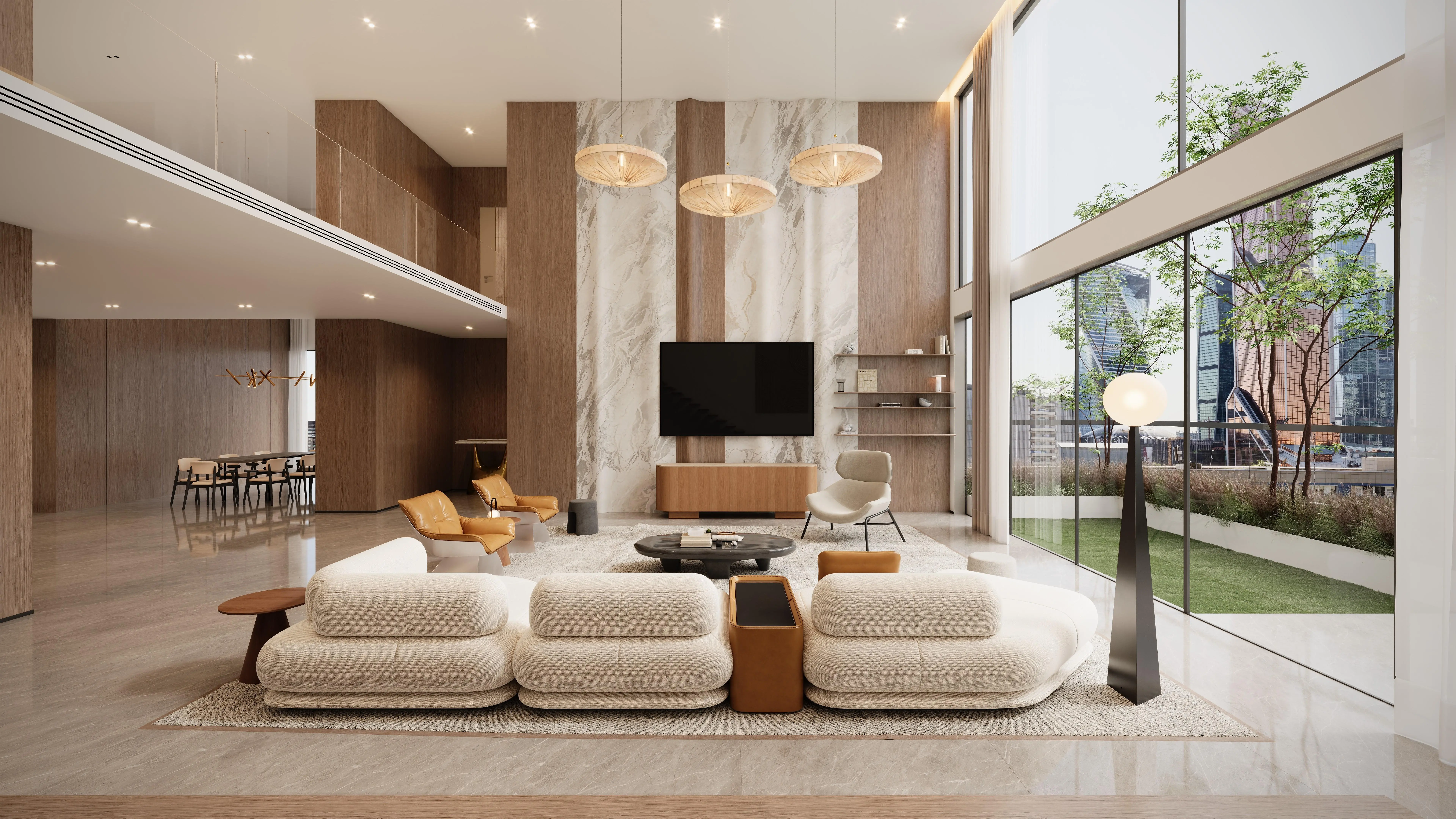 The luminous residence Living room 2