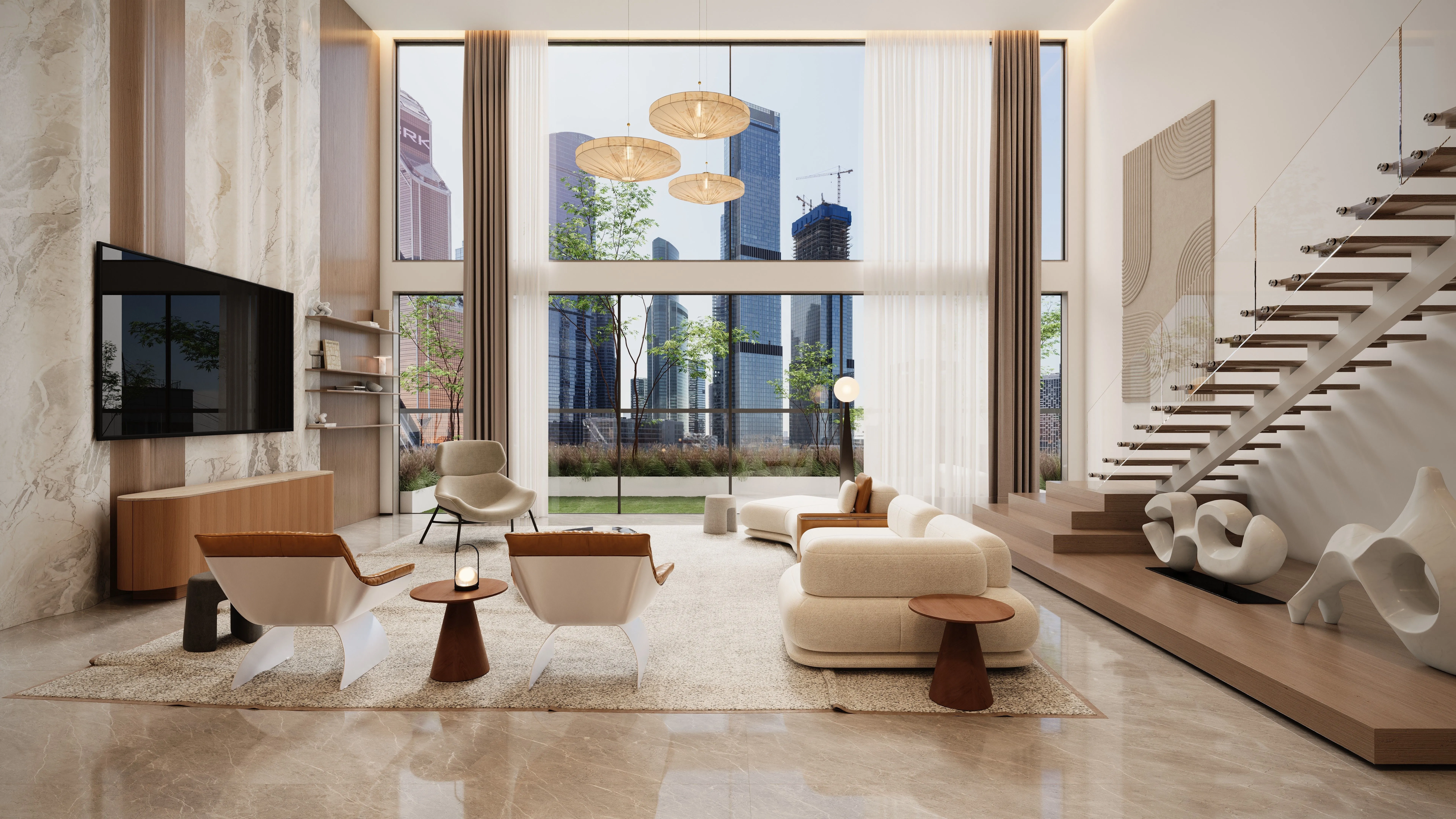 The luminous residence Living room 3