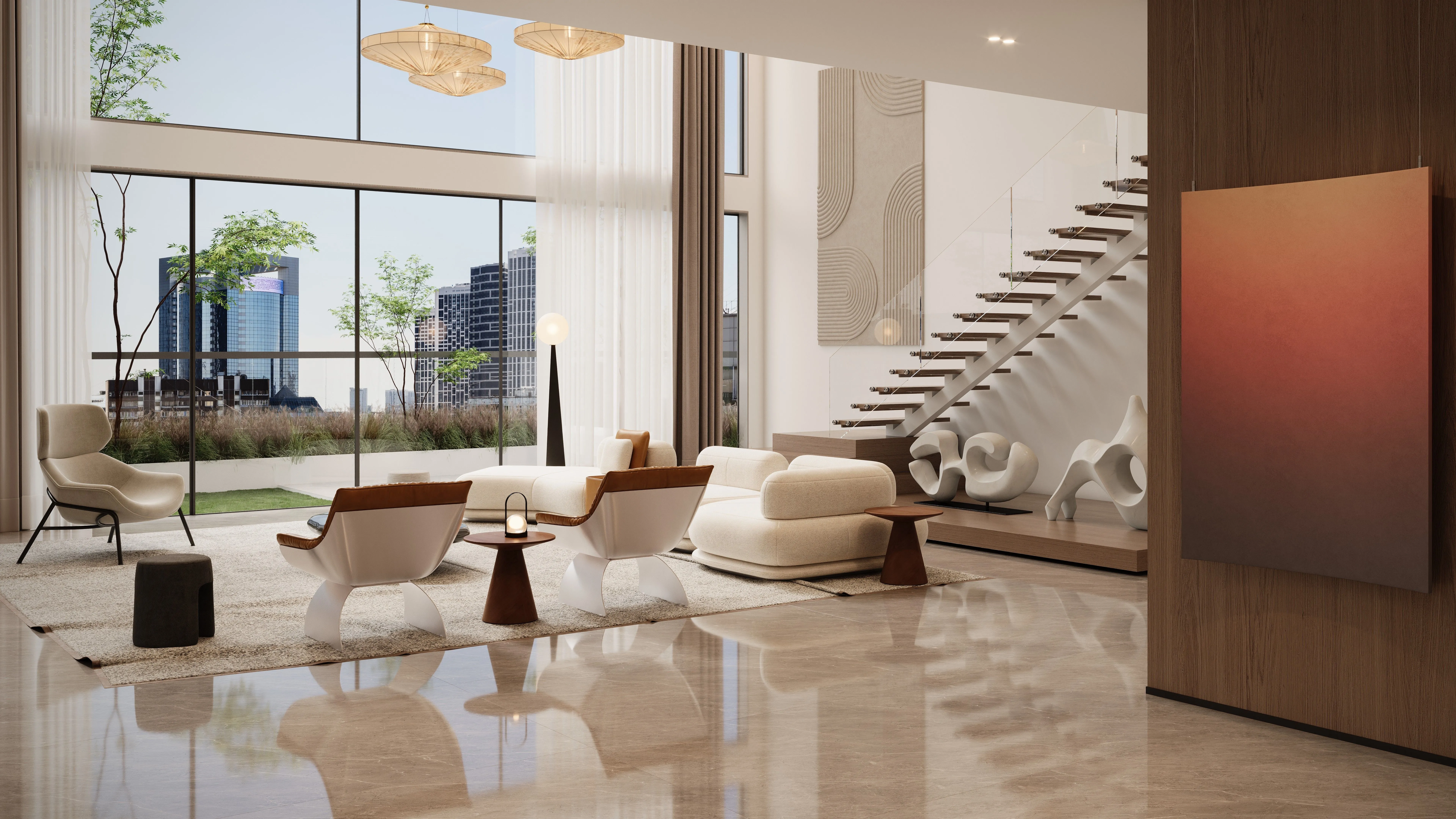 The luminous residence Living room 4