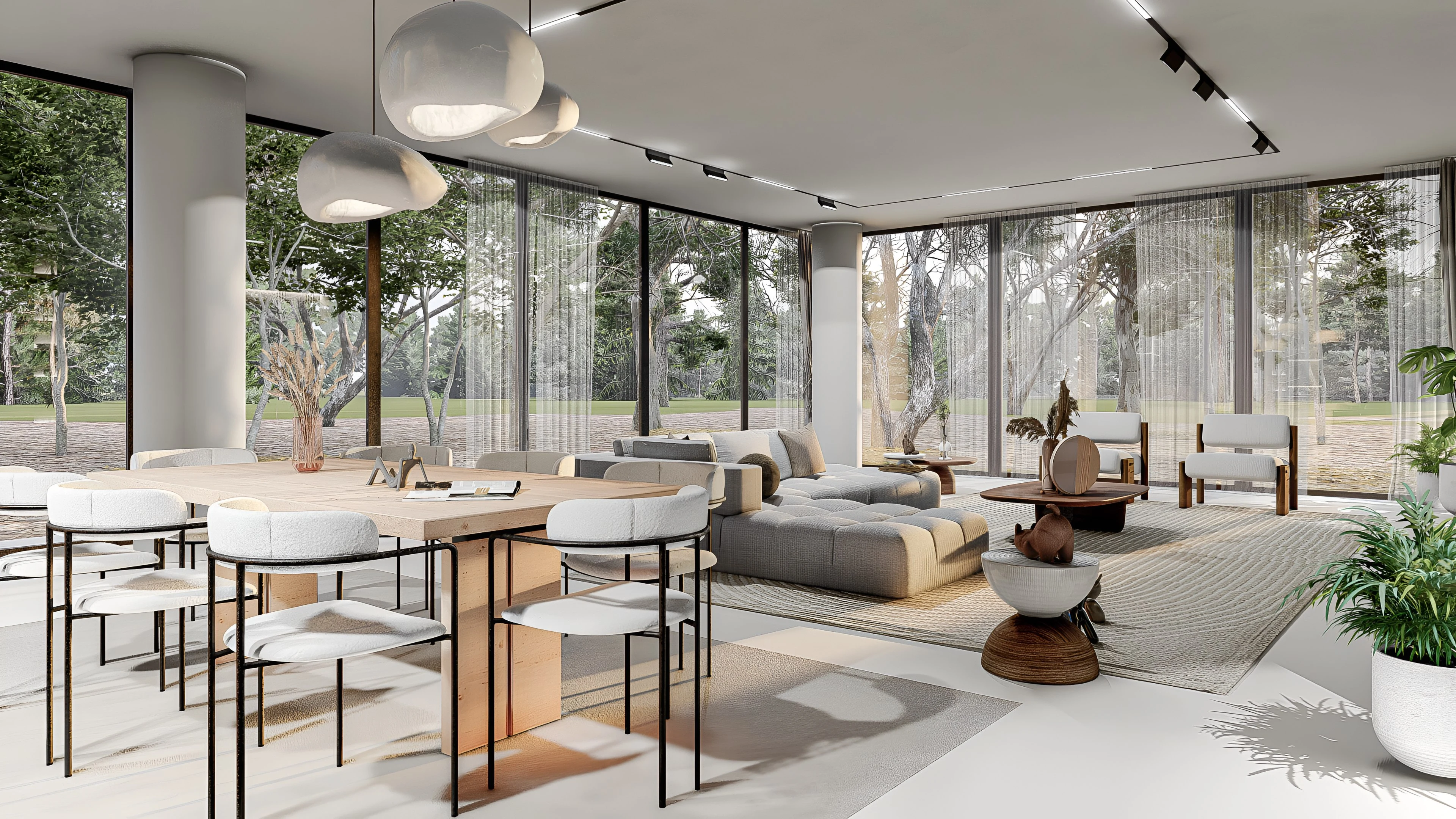 MODERN MINIMALISTIC INTERIOR DESIGN Living room 4